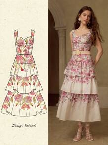 MOTF PREMIUM 女士亚麻中长连衣裙 - 白色 - 查看 2