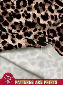 Easowa Women's Button Front Sleeveless Blouse, Leopard Print Pattern, Suitable For Spring & Summer Chic Blouses For Women - Multicolor - View 3