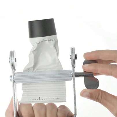 1 件油漆/牙膏便捷挤压器，适用于挤出快速流动的颜料和牙膏，省力的油漆/牙膏挤压器可避免浪费，为您节省金钱（仅挤压器（无其他配件））