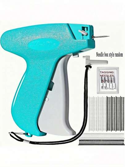 Professional Tagging Gun For Clothes - Quick No-Sew Fabric Fixer With 6 Fine Needles & 1000 Fasteners, Speedy Hemming Tool For Garments, Micro Stitchy Repair Kit (Sticky Sewing Alternative