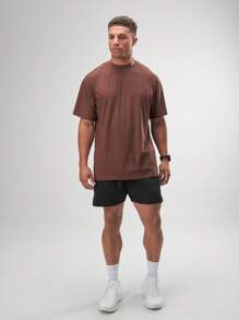 Luxsoft Oversized T-Shirt - Brown - View 3