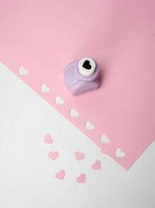 1PC Cute Heart-Shaped Paper Punch For DIY Scrapbooking, Card Making, Crafting – Valentine's Day, Journal Supplies, Handmade Art Crafts, Office Stationery