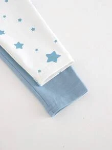 Cozy Pixies 2件套男婴花卉图案修身裤子