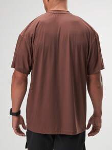 Luxsoft Oversized T-Shirt - Brown - View 2