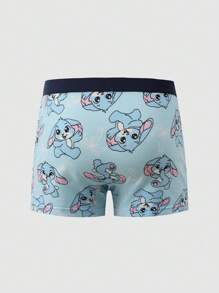 5pcs Young BoyCute Rabbit & Animal Print Boxer Briefs, Comfortable Soft Casual Underwear - Multicolor - View 3