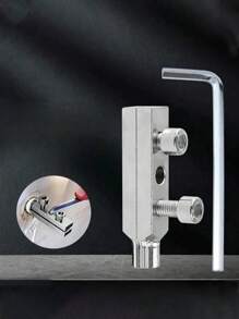 Adjustable Angle Faucet Valve Disassembly Tool - Steel Pipe & Screw Remover, Blue Soft Grip Handle, Plumbing Maintenance Kit