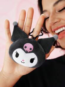 HELLO KITTY AND FRIENDS | SHEIN 1 件卡通刺绣毛绒钥匙扣，可挂在包包、背包、钥匙上，可爱吊坠 - 彩色 - 查看 3