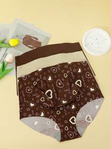 Moonlight&Mama Set de 3 piezas de ropa interior de maternidad, diseño de unicolor y estampado - Multicolor - Ver 3