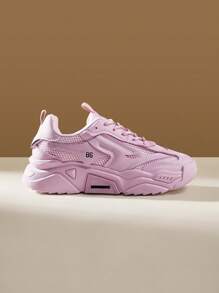 Vate Women's Fashionable Pink Casual Sneakers