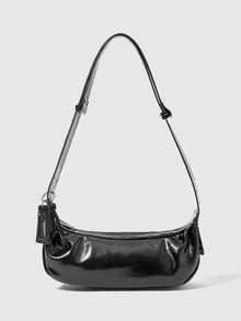 ROMWE Grunge Punk 女士时尚摩托车风格休闲单肩包 - 黑色 - 查看 2