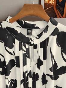 GlowEve CURVE Áo sơ mi mùa hè thường ngày cho nữ cỡ lớn - màu đen - Xem 5