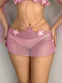 EgrlEra Women's Rhinestone Embellished Skirt, Suitable For Beach Party, Music Festival