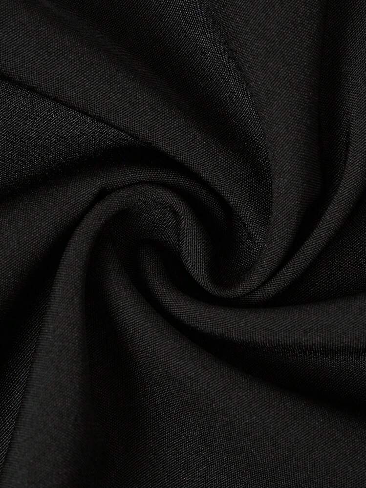 SHEIN LUNE Falda de mujer decorada con botones en forma de sol para uso casual diario - Negro - Añade 6