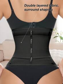 SHEIN 1pc Women's Seamless High Waist Piece - Black - View 2