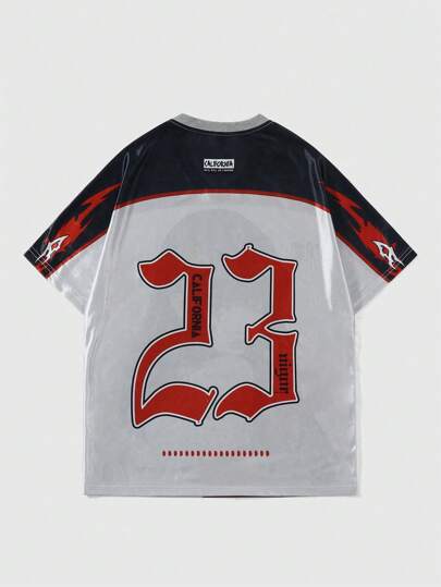 Street Life Camiseta de manga corta con estampado gráfico de anime para mujer talla grande, adecuada para el uso diario, primavera/verano