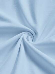 Manfinity Joysei Light Blue Labeled Men's White Crew Neck T-Shirt ( Fabric), Octopus Design, Ocean Themed, Suitable For Summer Respect The Ocean T-Shirt Octopus Graphic Tee Light Blue Graphic Tee - Baby Blue - View 7