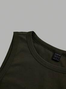 SHEIN EZwear 4 件套休闲圆领吊带背心，修身女式紧身衣，适合夏季