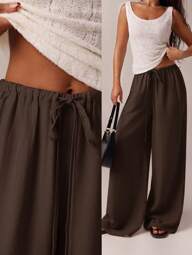 SHEIN Forever 21 Herbst&Winter Halloween Weihnachten Neujahr Ausgehen Abschlussball Elegant Formell Luxuriös Schick Business Lässig Geburtstag/Büro Outfits/Country Konzert/Club Outfits Sexy/Western/Arbeitskleidung/Streetwear/Vintage/Festival/Cocktail/Rave/Abschlussball/Hawaii/Flughafen/Lustig/Basic/Brunch Outfits/2000er Stil/Bodycon/Old Money Stil/Kirche/Homecoming/Elegant/Party/Dezent/Date Night/Herbst/Winter/Weite Beine/Gerade/Marine Blaue Hosen