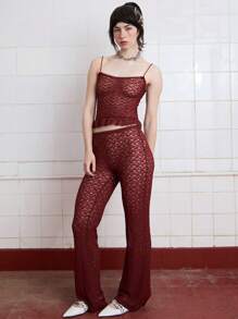 COUREZ Halter Neck Cami Top In Lace /Winter Clothes For Women Cute Tops Cute Winter Tops Y2K Winter Tops Sexy