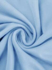 Men's Short Sleeve Shield Casual Commuter Polo Shirt - Baby Blue - View 4