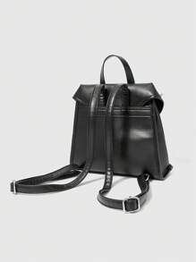 ROMWE Goth 女士搭扣设计大容量时尚背包