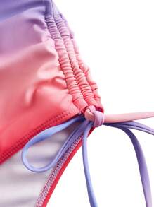 Swim Oasis Women Ombre One-Piece Swimsuit With Coverup Skirt For Summer Beach Vacation - Multicolor - View 5