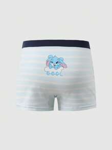 5pcs Young BoyCute Rabbit & Animal Print Boxer Briefs, Comfortable Soft Casual Underwear - Multicolor - View 4