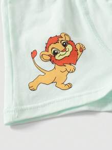 4 قطع سراويل داخلية قصيرة مريحة وناعمة للأولاد مع رسومات أسد جميلة، مصنوعة من قماش قابل للتنفس - متعدد الألوان - مشاهدة 7