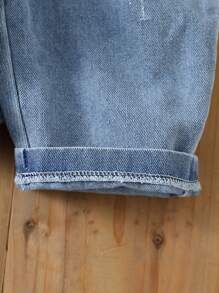 SHEIN Playful Pals Baby Girl Adorable Animal Embroidered Front Bib & Pants Set, Summer