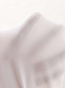 Baby Girls Cute Stylish Asymmetrical Shoulder Floral Decor Top With Pair Of Pink Bow Elastic Waist Shorts Set, Summer-Autumn Baby Girl Clothes Baby Girl Summer Clothes Baby Girl Shorts Set Toddler Girl Summer Outfit 2 Piece Baby Girl Set