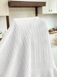 SHEIN 孕妇哺乳纽扣装饰连体衣 - 白色 - 查看 7