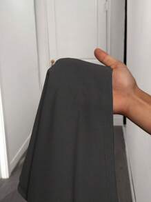 Slaydiva 2 件 2025 春夏休闲运动女式街头风格圆领短袖 T 恤和短裤套装，字母印花面料运动服套装 - 灰色 - 查看 8