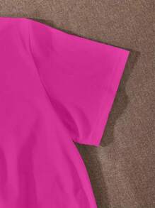 T-shirt col rond manches courtes imprimé papillon, style décontracté pour femmes. T-shirt à motifs pour femmes en été