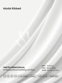 GLOWMODE TENCEL™ Modal Ribbed Switch It Up Co giãn Thoáng khí Xếp ly Cổ tay trễ vai Tay dài Áo thun năng động Tác động thấp Yoga Pilates Studio Phòng tập thể dục Hàng ngày - trắng - Xem 4