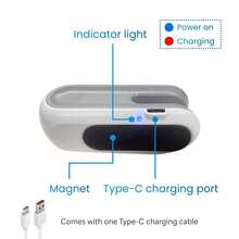 SHEIN Sellador de bolsas Mini LX, recargable por USB-C 2 en 1 con sellador de calor y cortador, máquina reselladora para bolsas de aperitivos - Blanco - Ver 5