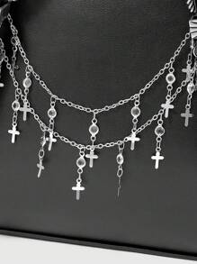 ROMWE Goth 女士搭扣设计大容量时尚背包