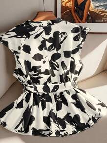 GlowEve CURVE Áo sơ mi mùa hè thường ngày cho nữ cỡ lớn - màu đen - Xem 2