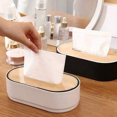 北欧椭圆形纸巾盒桌面餐巾家用创意定制纸巾架套装饰纸巾盒。