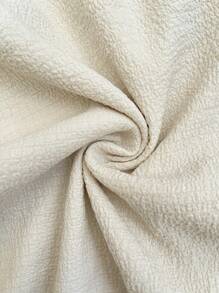 SHEIN 孕妇复古风格纯色休闲短裤 - 杏色 - 查看 8