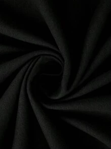 DrmWander Plus Size Casual Loose Daily Fashion Versatile Printed Short Sleeve T-Shirt - Black - View 5