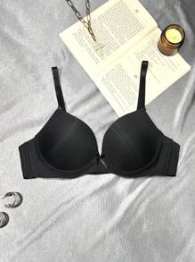 SHEIN 2件装隐形光滑舒适无钢圈文胸，带提升效果，适合女士 - 彩色 - 查看 5
