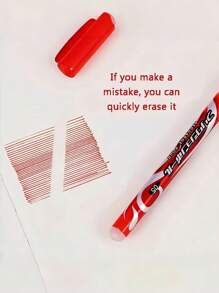 1 套 35 支黑色、蓝色、红色可填充可擦笔墨水笔芯 0.5 毫米，魔术可擦凝胶笔，带无限橡皮擦，适用于办公和学校用品（3 支笔 + 30 支笔芯 + 2 个橡皮擦）返校 - 彩色 - 查看 5