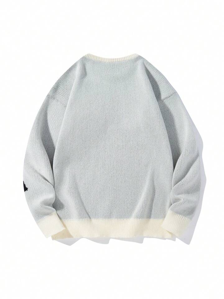 【SATIIIZ】Kar Soft Round Knit Edikted Ozzy Cropped Knitted Sweater | PacSun