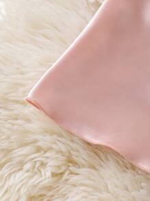 SHEIN 性感缎面镂空系带长款睡裙两件套，女士睡衣，秋季服装，舒适优雅细节，冬季 - 彩色 - 查看 11