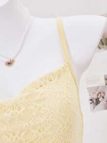 Spitze-Trägerteppich-Kleid, elegant für zierliche Teenager Mädchen