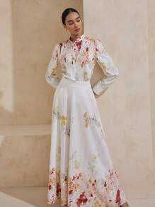 Graceveil 2 piezas Conjunto de falda plisada casual para mujer - Multicolor - Ver 5