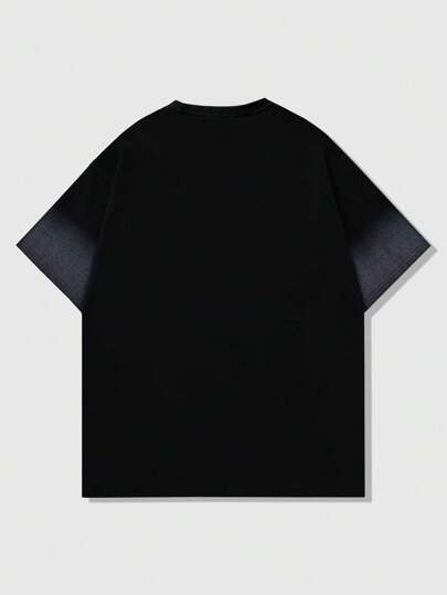 Street Life Camiseta de manga corta unisex con gráfico desgastado en inglés americano, estilo callejero
