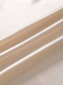 SHEIN 性感缎面镂空系带长款睡裙两件套，女士睡衣，秋季服装，舒适优雅细节，冬季 - 彩色 - 查看 3