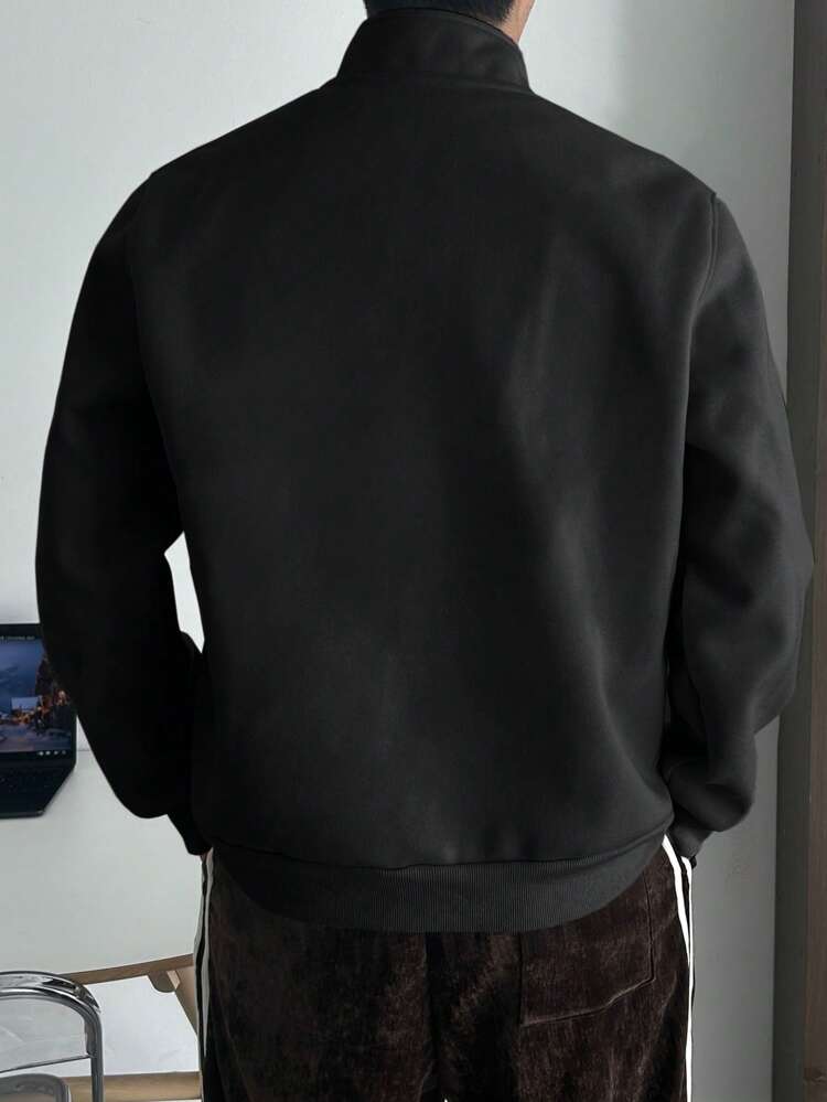 Men's Solid Basic Hoodie, Sweatshirt & Jacket Outerwear Fall,Winter