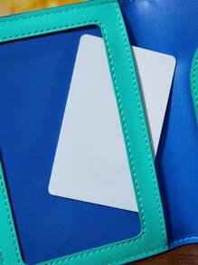 SHEIN Touch of Art 1 Pc/1 Set Iris Flower Pattern PU Leather Printed Passport Holder And Luggage Tag Set, Passport Holder Can Hold 2 Cards, Passport And Boarding Pass, Luggage Tag Can Write Personal Info And Hang On Suitcase Or Bag, Suitable For Men, Women, Students, Travel, Commute, Van Gogh, Art, Elegant,Summer Outfits, Spring Outfits,Beach, Vacation, Flower - Multicolor - View 5